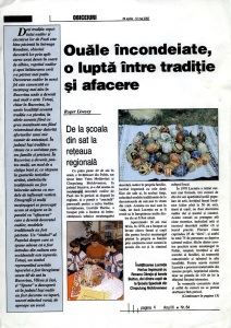 Feature in Romanian about decorated eggs 